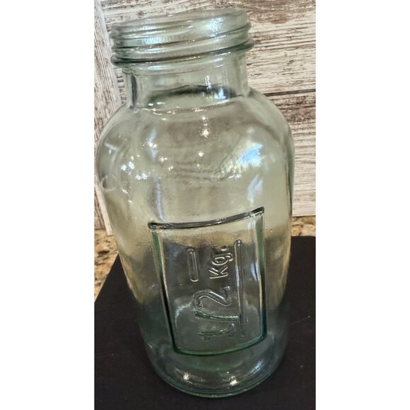 1/2 Kg Light Green Bottle Vintage 6.5” - Picture 1 of 9